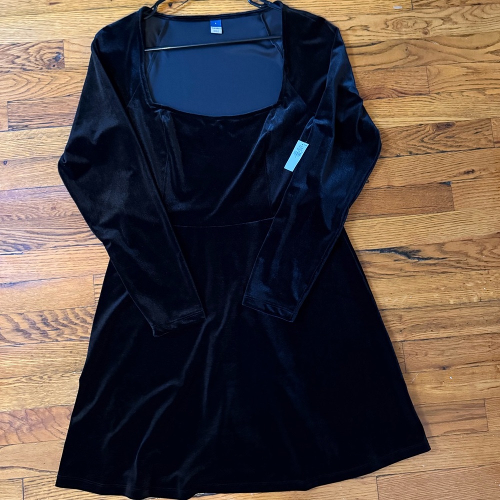 NWT Black Velvet Old Navy Dress